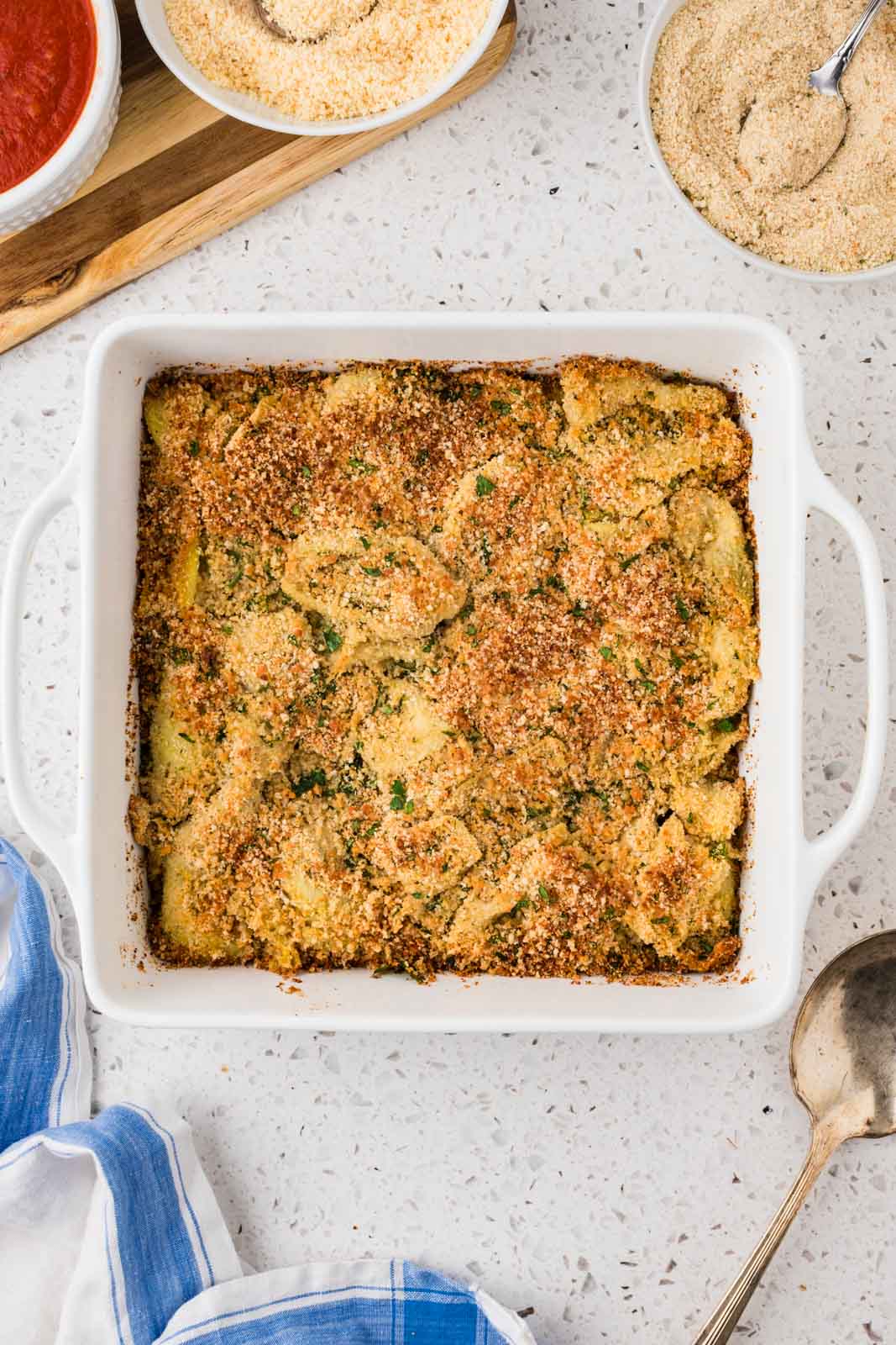 Baked stuffed artichoke casserole