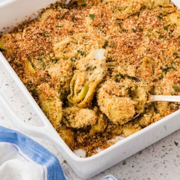 Stuffed artichoke casserole