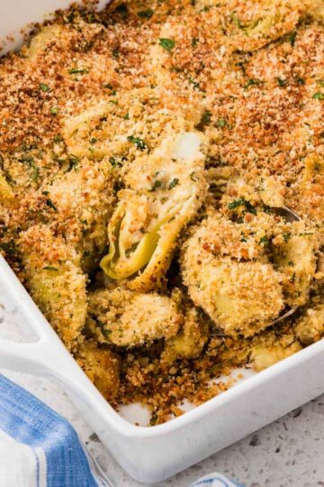 Stuffed artichoke casserole